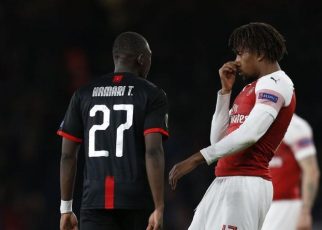 Alex Iwobi held his nose to Hamari Traore during a back and forth and fans have had a lot to say about it (Getty