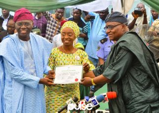 Babajide Sanwo-Olu collects Certificate of Return from INEC (Pulse)