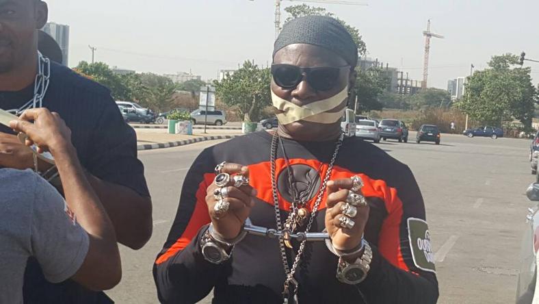 Charly Boy protests against Libya slave trade