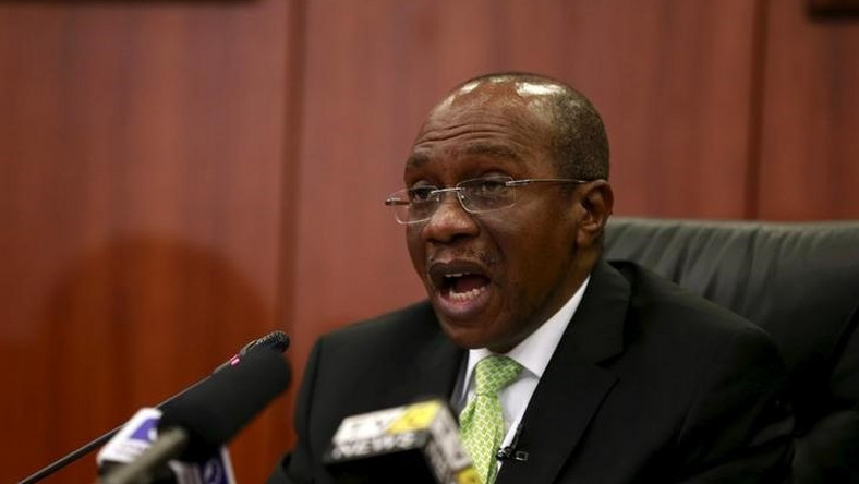 Governor Godwin Emefiele announces that Nigeria's central bank is keeping its benchmark interest rate on hold at 13 percent in Abuja, Nigeria, July 24, 2015. REUTERS Afolabi Sotunde