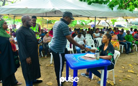 Nollywood actress Omoni Oboli who served as INEC official accrediting voters