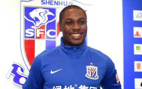 Odion Ighalo says he turned down Barcelona to remain in China (Shanghai Shenhua)
