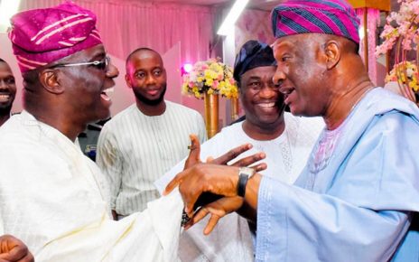 Sanwo-Olu and Agbaje, Lagos governorship candidates, meet at a function (Daily Post)
