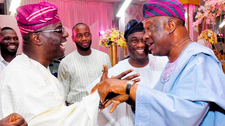 Sanwo-Olu and Agbaje, Lagos governorship candidates, meet at a function (Daily Post)
