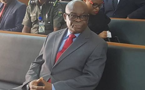 Walter Onnoghen does not agree with his conviction by the CCT [Twitter @Mr JAGs]